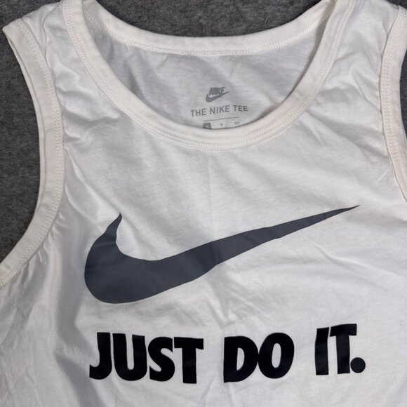 Nike Shirt Mens Small White Gray Just Do It Tank Top Grip RX Lacrosse Lot of 2 - Picture 3 of 7